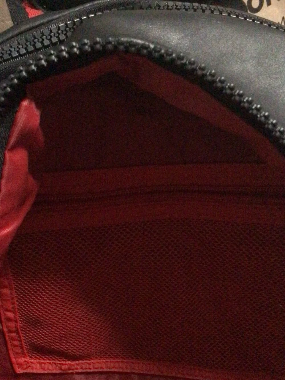 Jordan Black and Red Logo Backpack